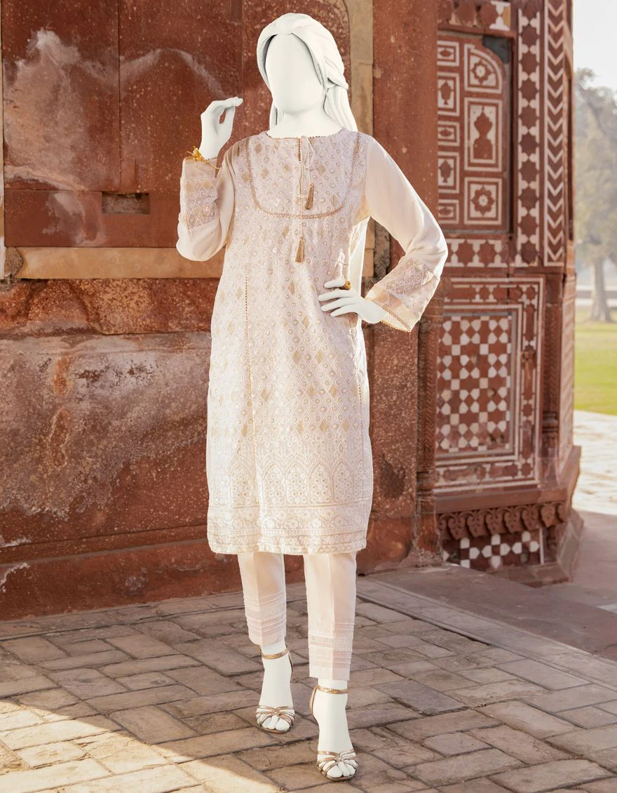 WHITE KURTI | JJLK-S-JPWK-US-22-701 FB/FF-389 - Image 3