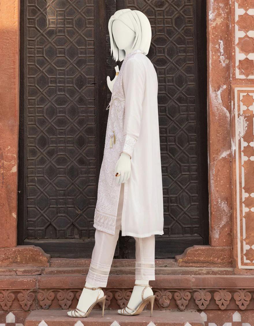 WHITE KURTI | JJLK-S-JPWK-US-22-704 FB/FF-338 - Image 3