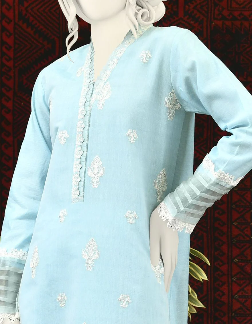 BLUE COTTON KURTI | JJLK-S-JPWK-US-22-707 FB/FF-075 - Image 4