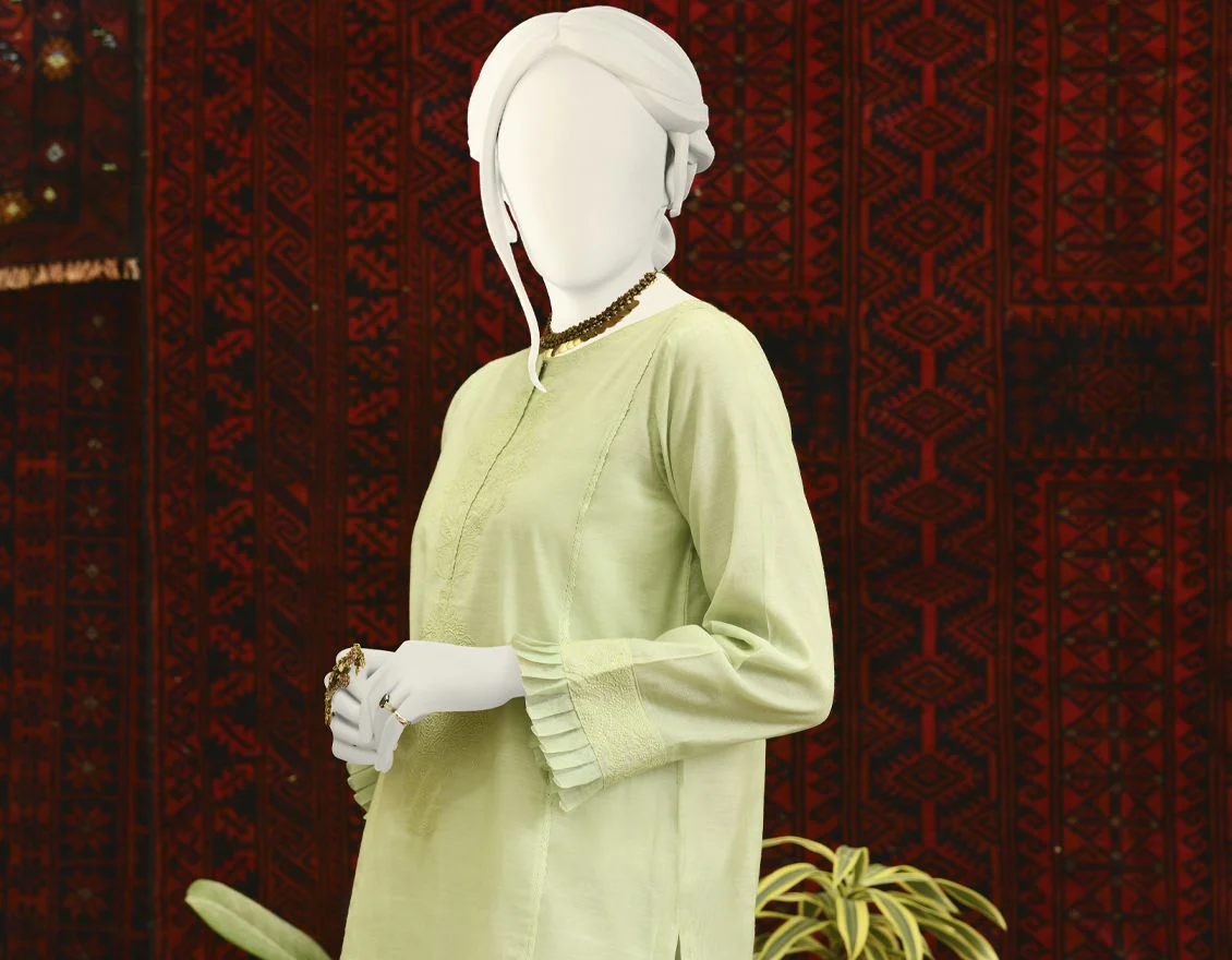 MINT GREEN COTTON KURTI | JJLK-S-JPWK-US-22-709 FB/FF-075 - Image 3