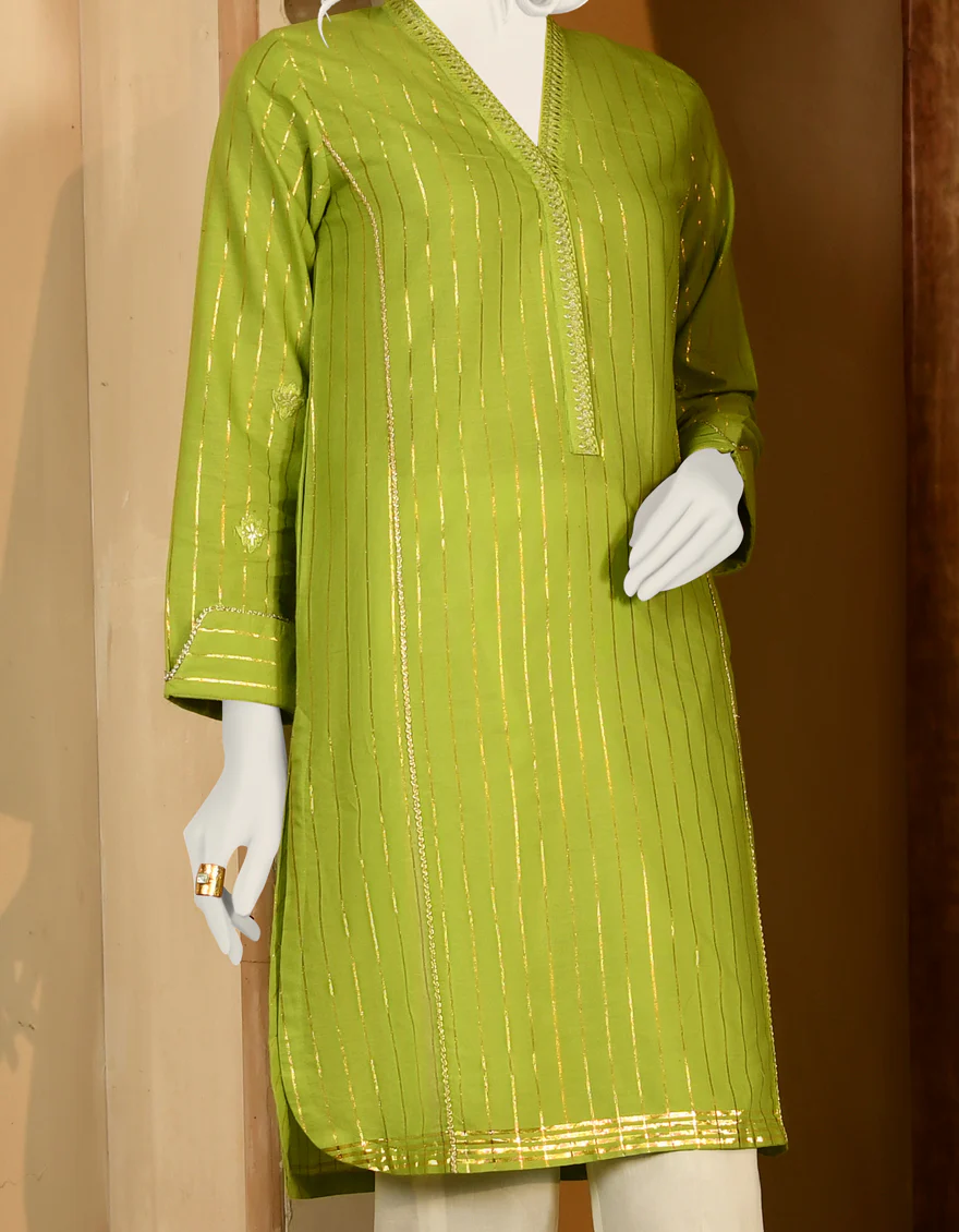 GREEN COTTON KURTI | JJLK-S-JPWK-US-22-712 FB/SPARKLE - Image 3