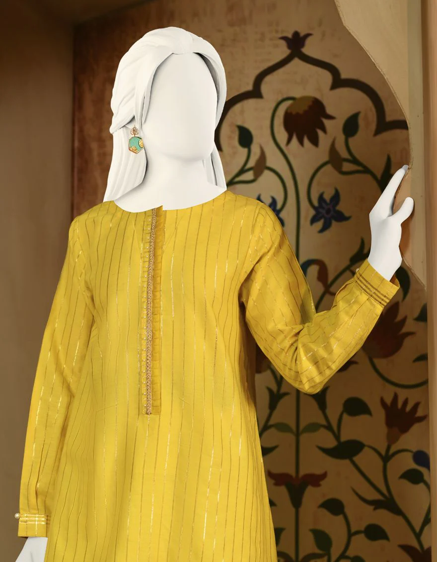 YELLOW KURTI | JJLK-S-JPWK-US-22-713 FB/LEMON - Image 3