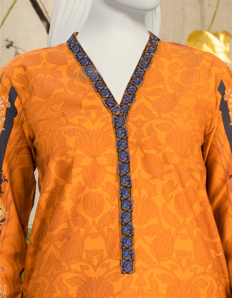 CHROME YELLOW CAMBRIC KURTI | JJLK-S-JPWK-US-22-735 FB/SHAMS - Image 3