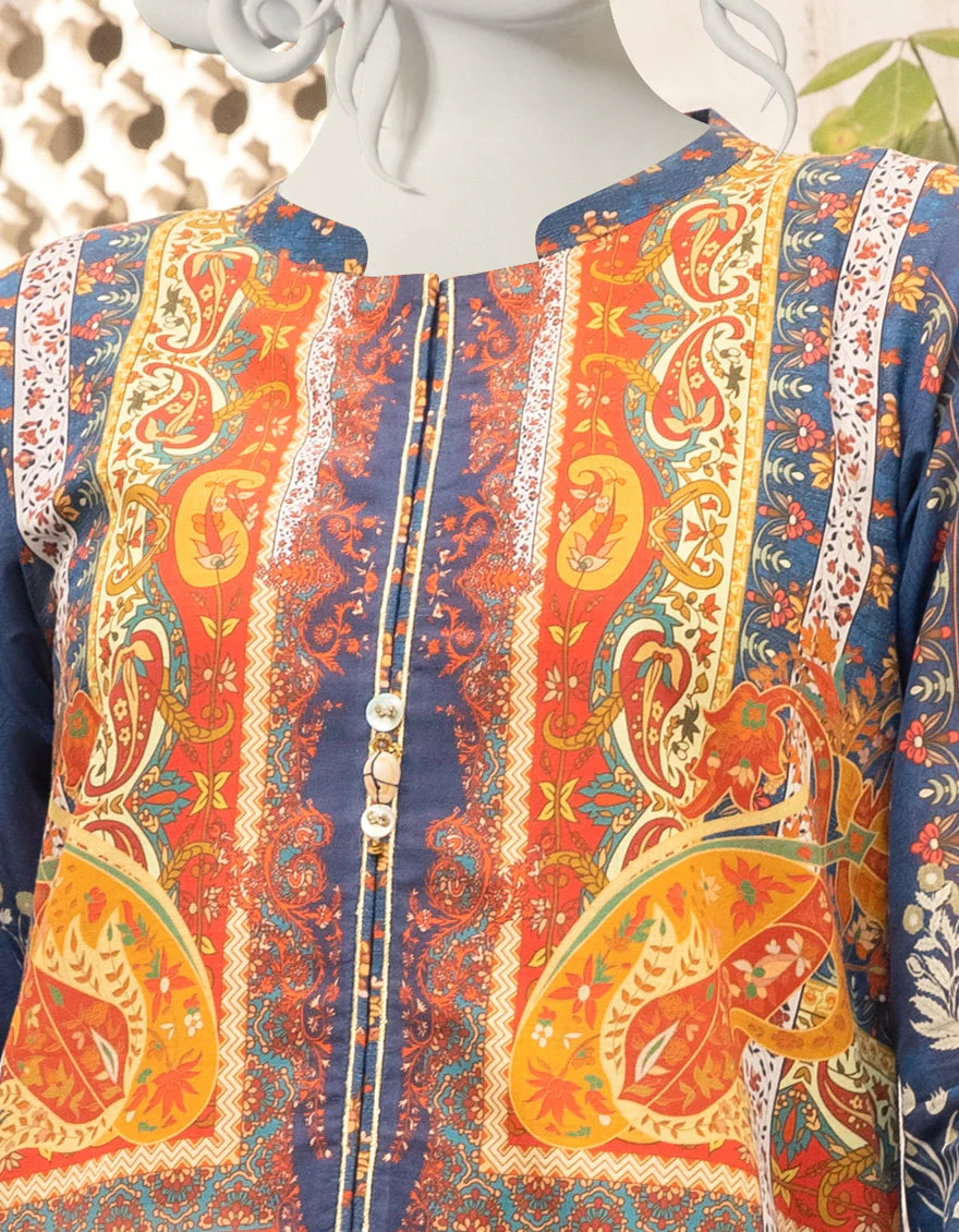 BLUE LAWN KURTI | JJLK-S-JPWK-US-22-736 FB/CHINERA - Image 3