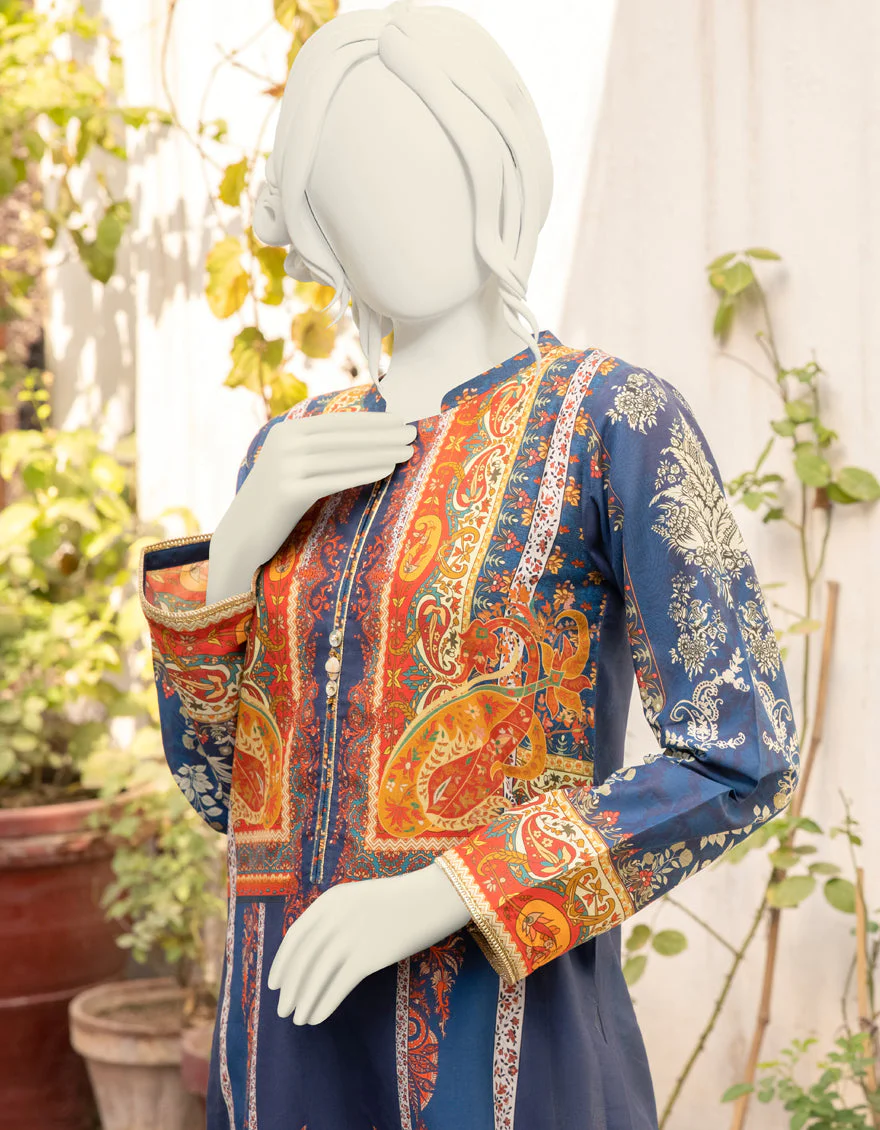 BLUE LAWN KURTI | JJLK-S-JPWK-US-22-736 FB/CHINERA - Image 4