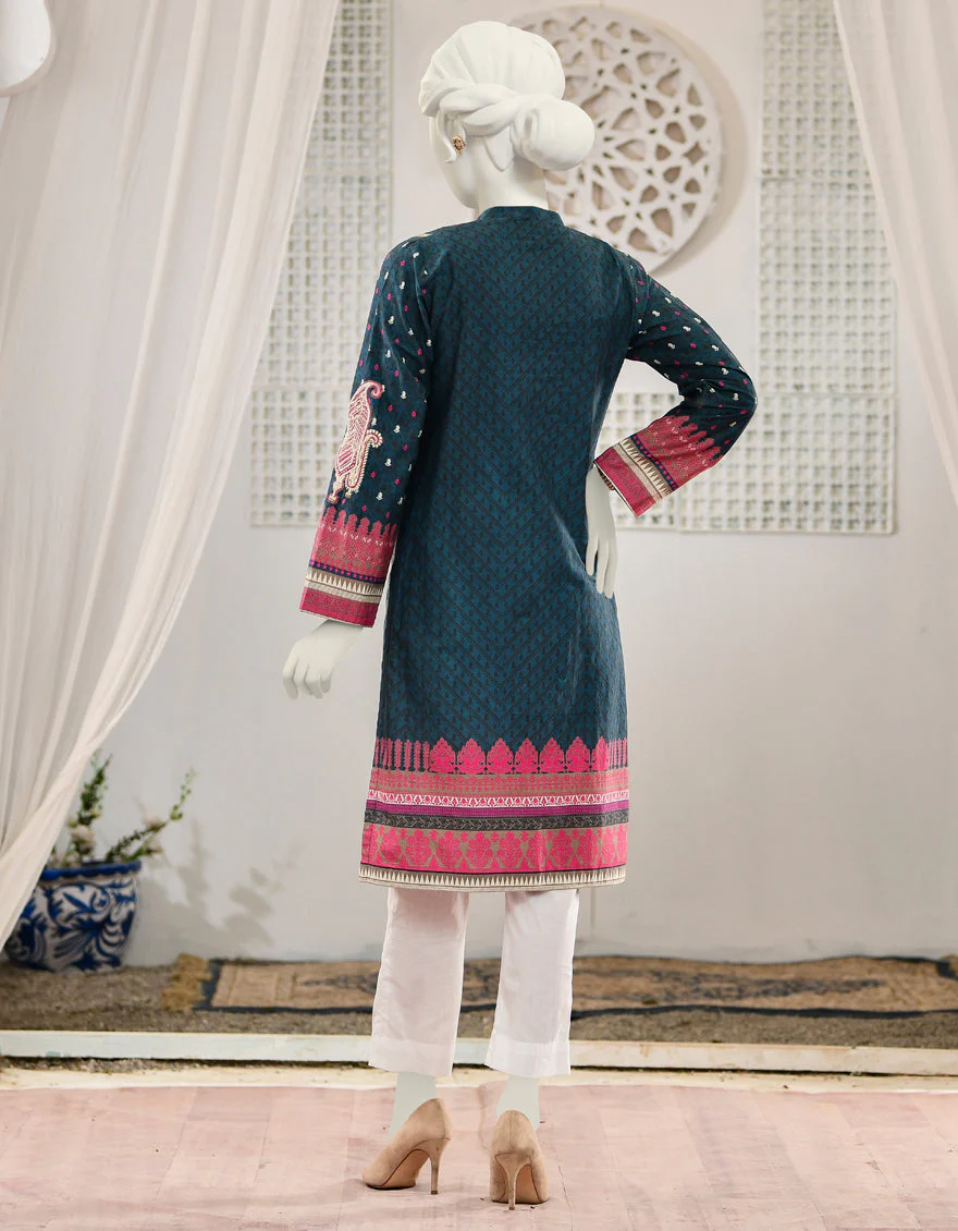 BLUE CAMBRIC KURTI | JJLK-S-JPWK-US-22-737 FB/ASFAR - Image 2