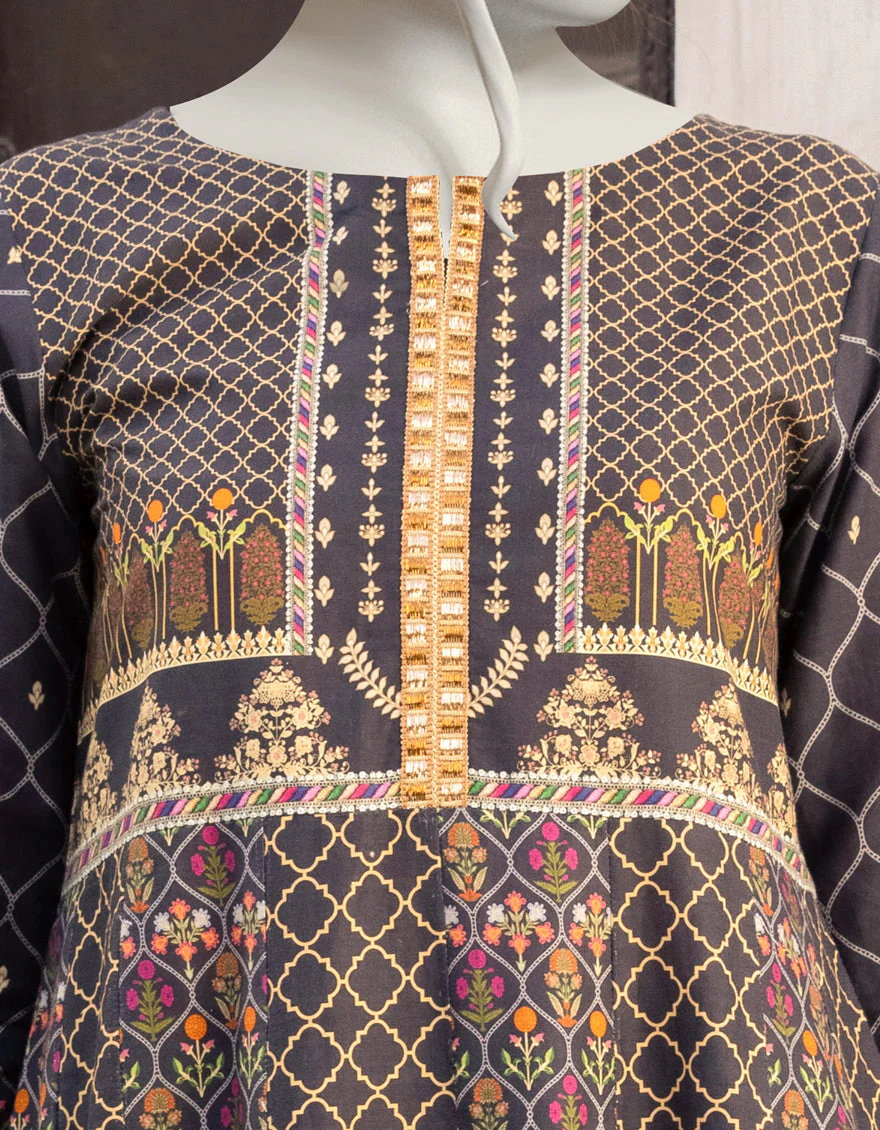 BLACK CAMBRIC KURTI | JJLK-S-JPWK-US-22-739 FB/RAVEN - Image 3