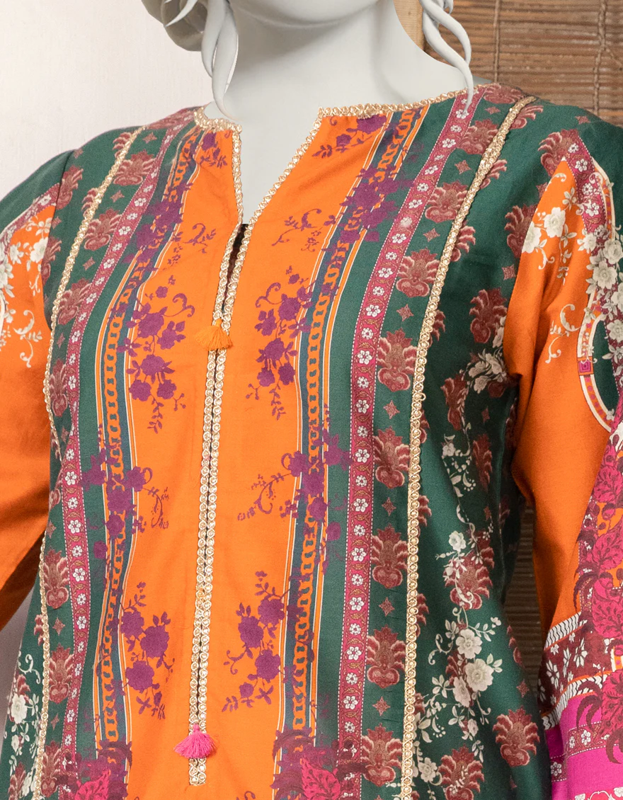 GREEN LAWN KURTI | JJLK-S-JPWK-US-22-740 FB/EMERALD - Image 4