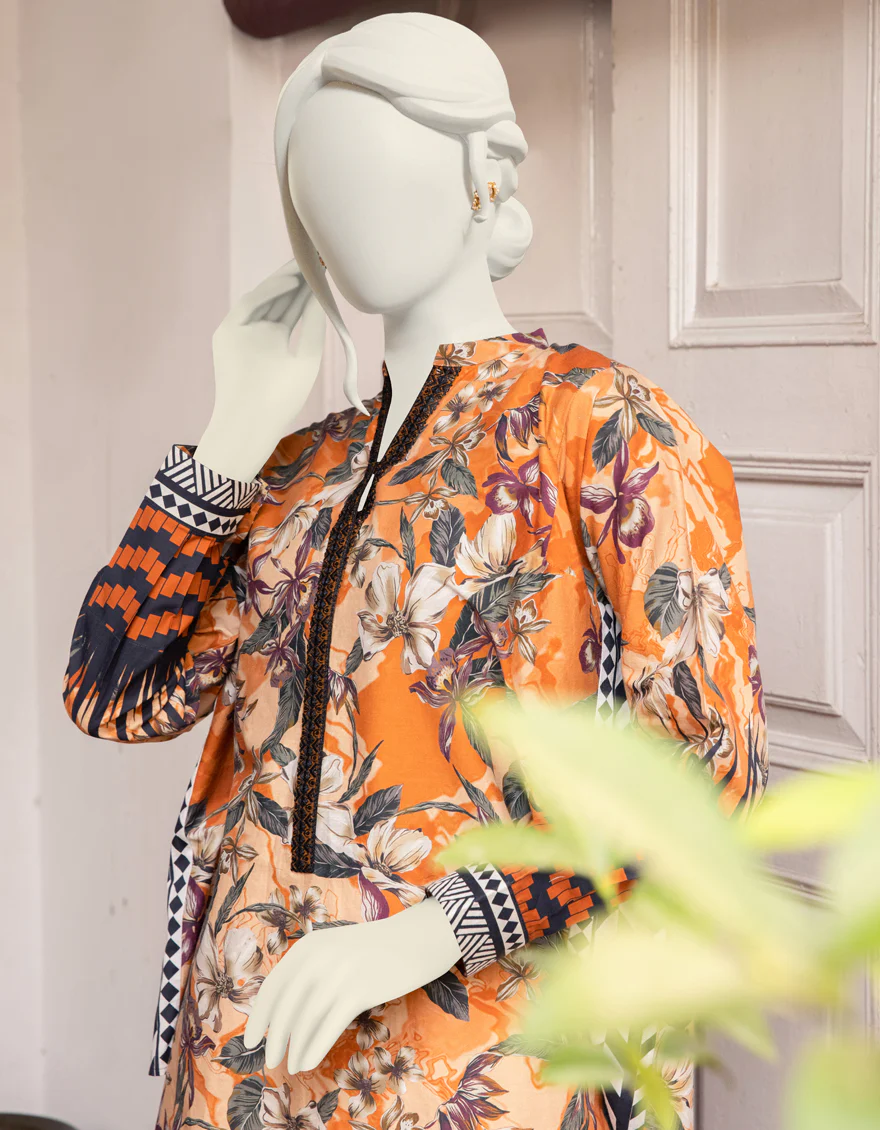 RUST CAMBRIC KURTI | JJLK-S-JPWK-US-22-741 FB/FOREST - Image 4