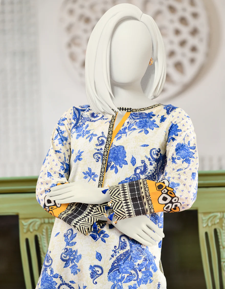 OFF WHITE CAMBRIC KURTI | JJLK-S-JPWK-US-22-742 FB/KELLY - Image 4