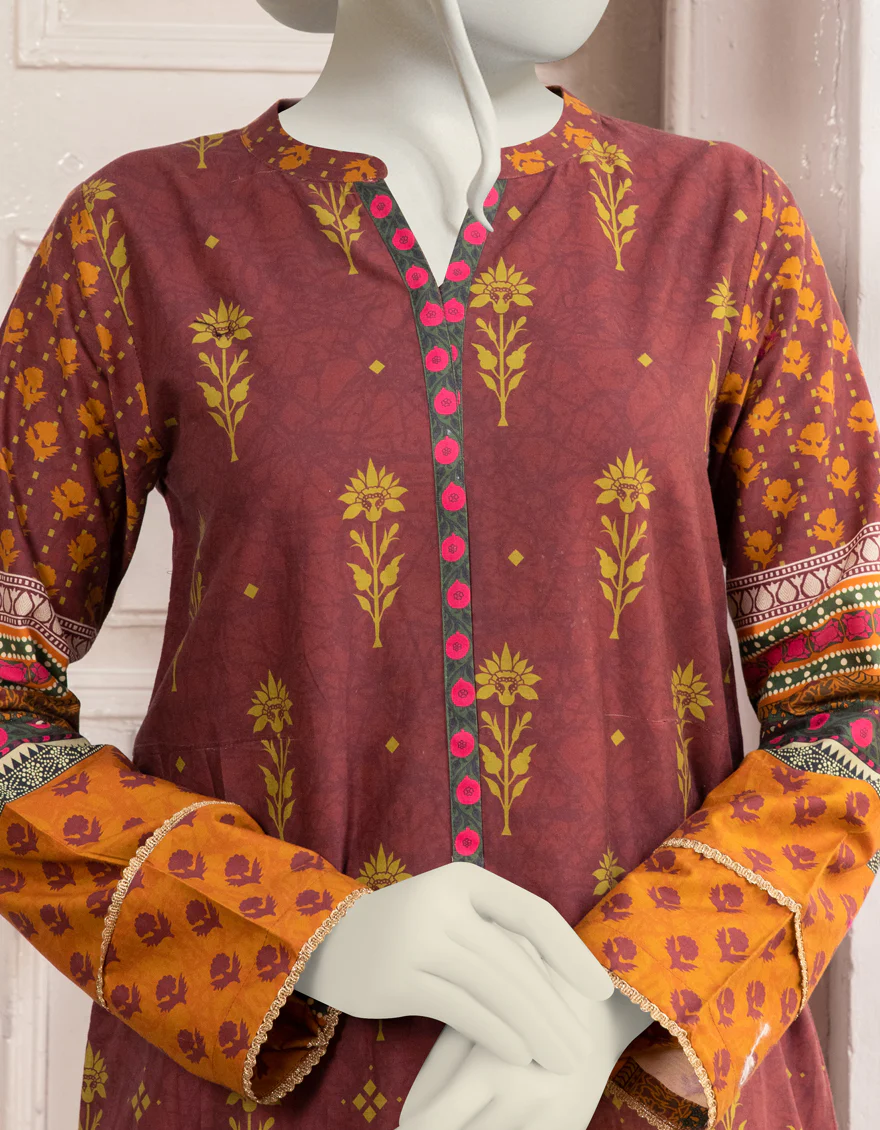 MAROON LAWN KURTI | JJLK-S-JPWK-US-22-743 FB/EZRA - Image 4