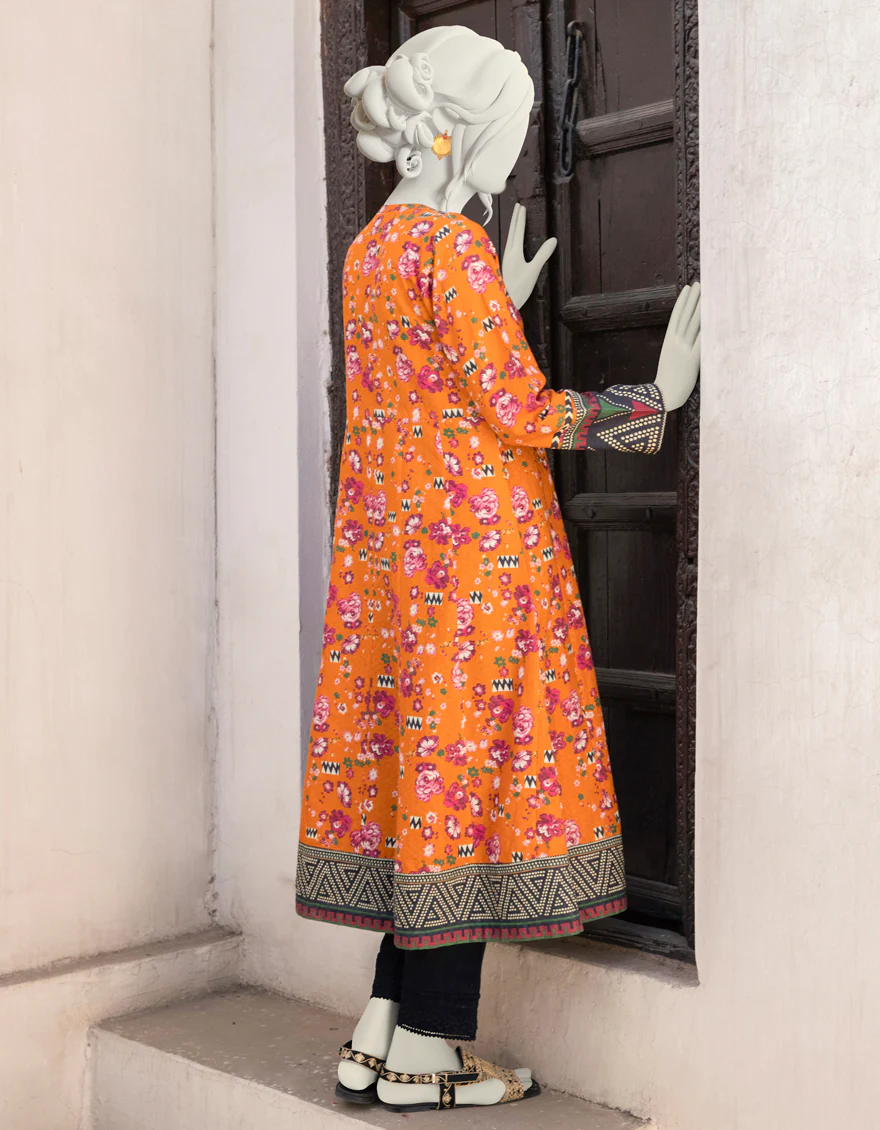 CHROME YELLOW CAMBRIC KURTI | JJLK-S-JPWK-US-22-744 FB/SAND - Image 2