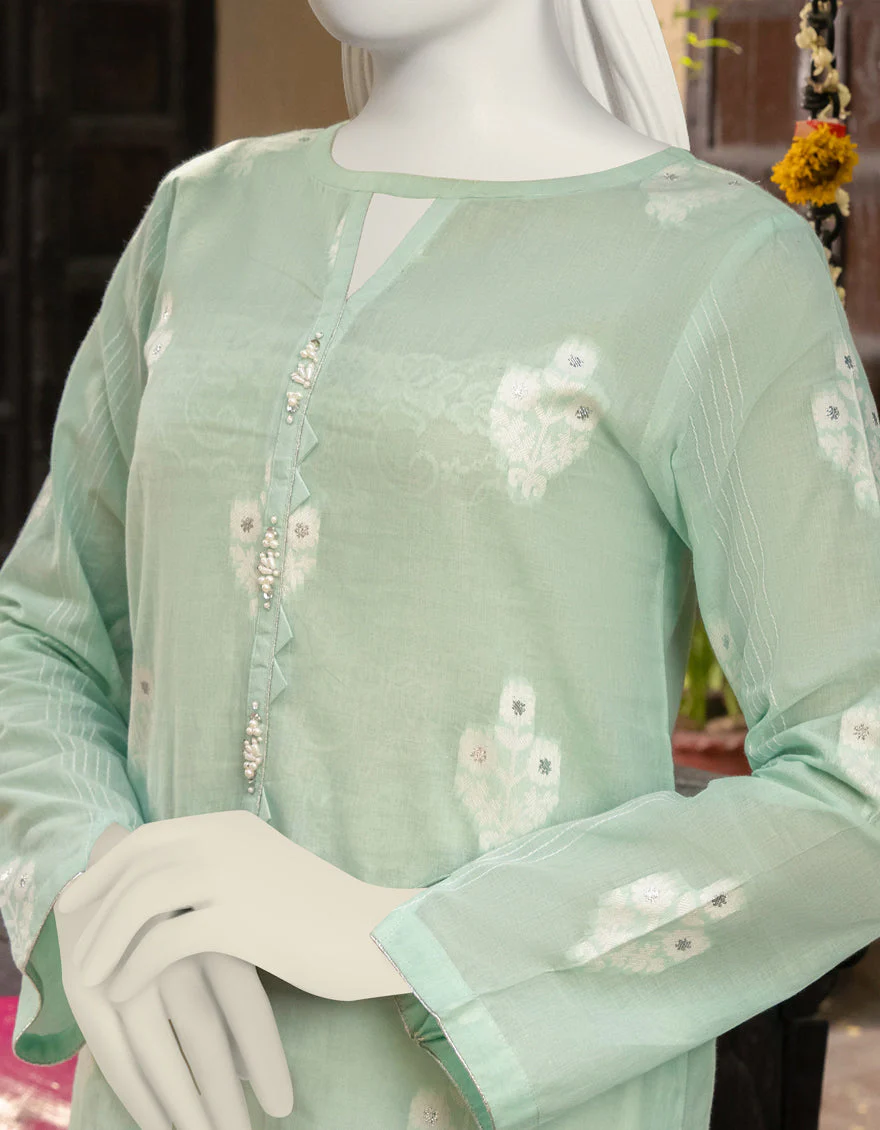 AQUA COTTON KURTI | JJLK-S-JPWK-US-22-748 FB/FF-467 - Image 3