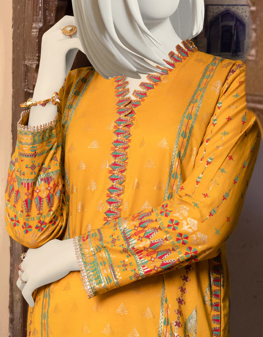 YELLOW LAWN KURTI | JJLK-S-JPWK-US-22-752 FB/ESHANI - Image 3