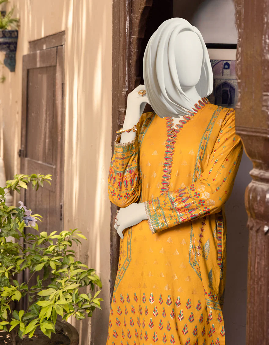 YELLOW LAWN KURTI | JJLK-S-JPWK-US-22-752 FB/ESHANI - Image 4