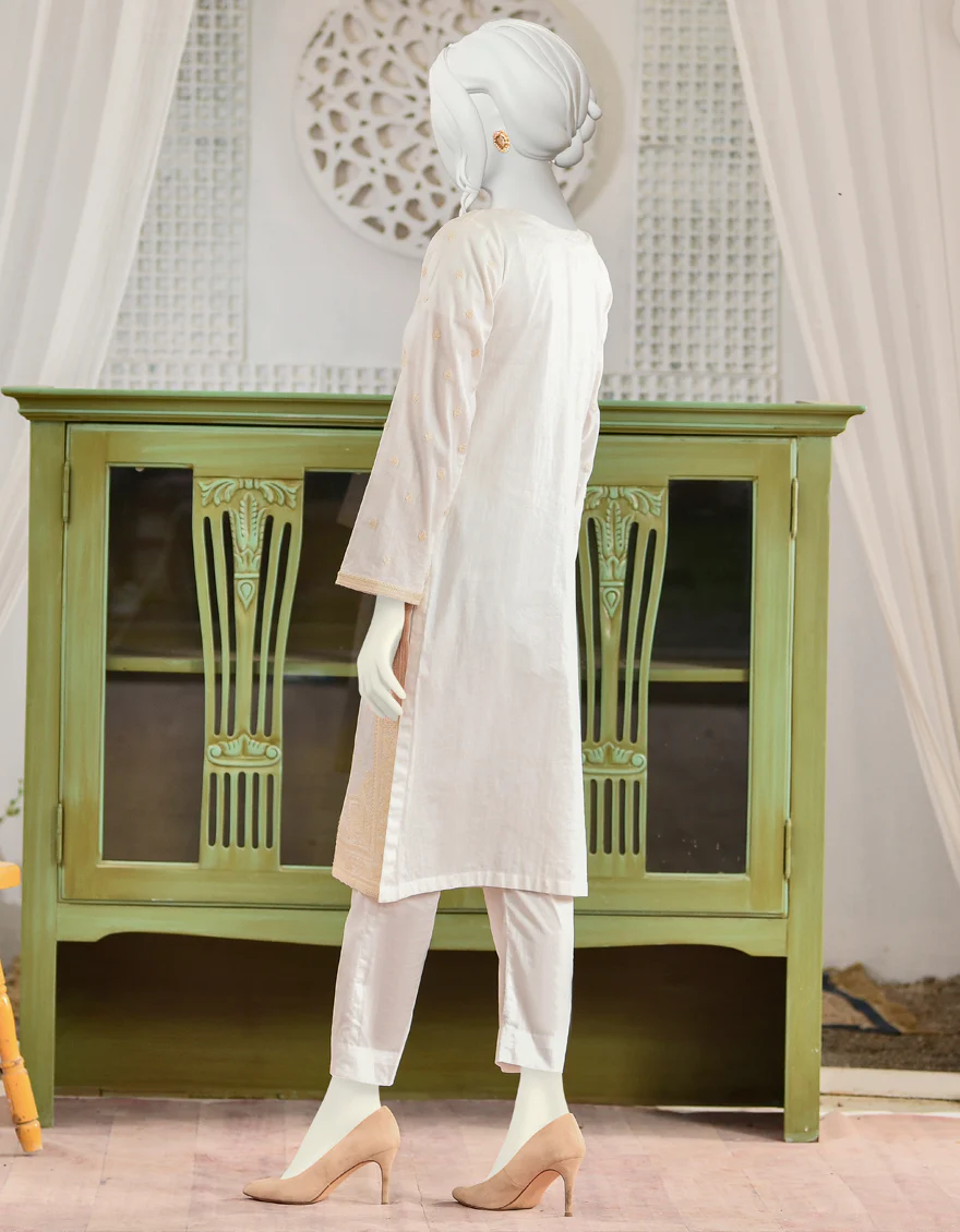 WHITE LAWN KURTI | JJLK-S-JPWK-US-22-761 FB/RFD - Image 2