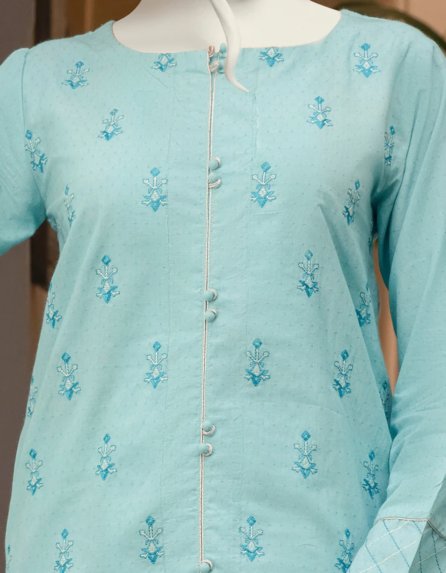 TURQUOISE DOBBY KURTI | JJLK-S-JPWK-US-22-766 FB/MF-571 - Image 3