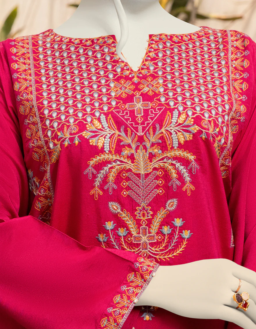 PINK SILK KURTI | JJLK-S-JPWK-US-22-774 FB/FF-060 - Image 3