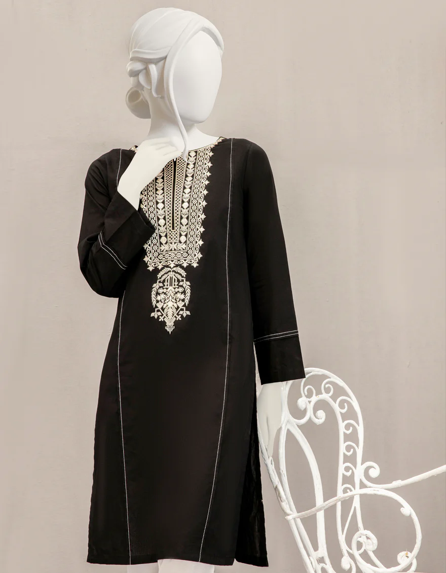 BLACK CAMBRIC KURTI | JJLK-S-JPWK-US-22-791 FB/U5-002 - Image 4