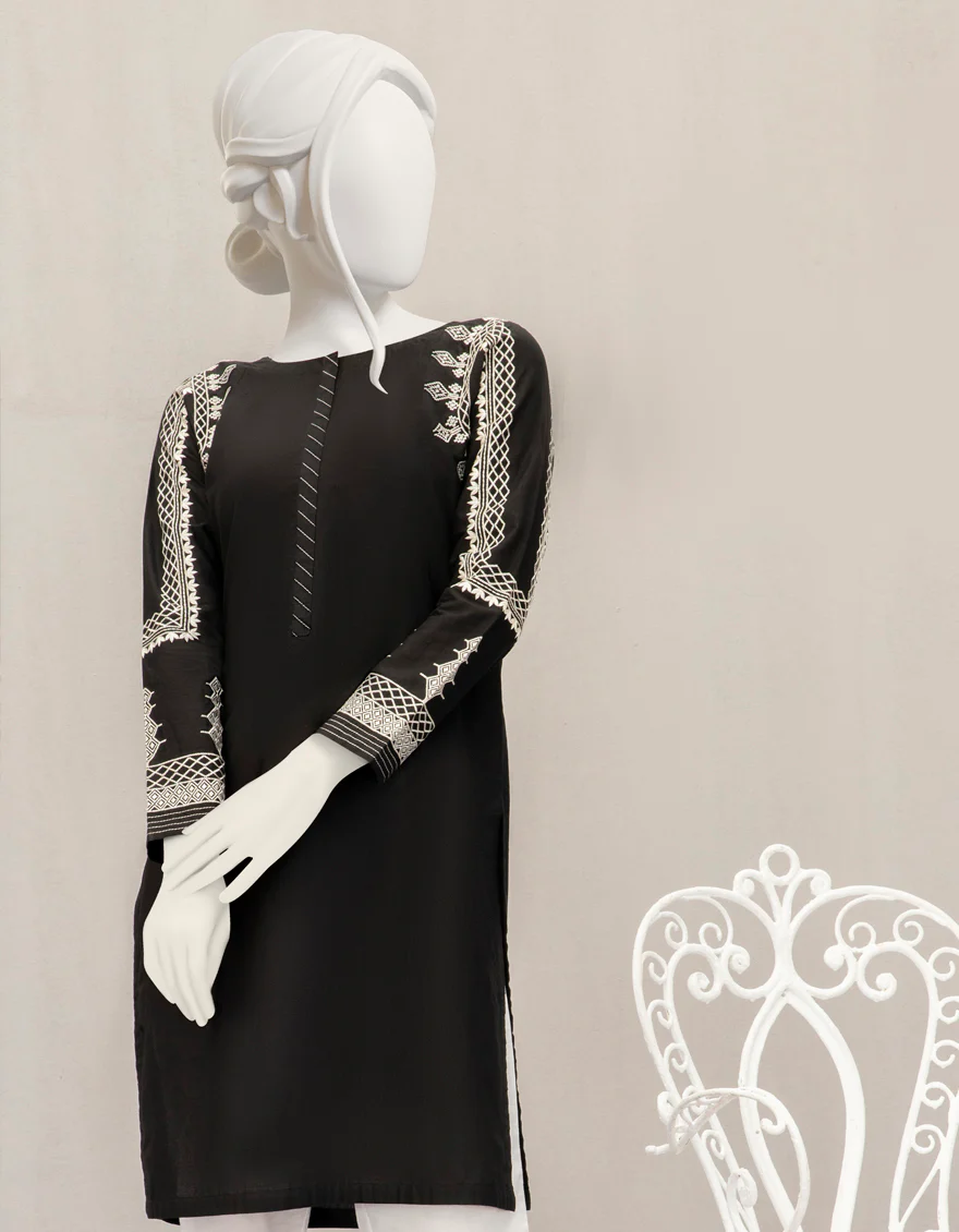 BLACK CAMBRIC KURTI | JJLK-S-JPWK-US-22-795 FB/U5-002 - Image 4