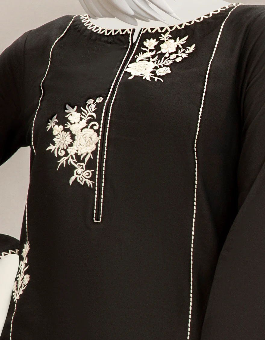 BLACK CAMBRIC KURTI | JJLK-S-JPWK-US-22-796 FB/U5-002 - Image 2
