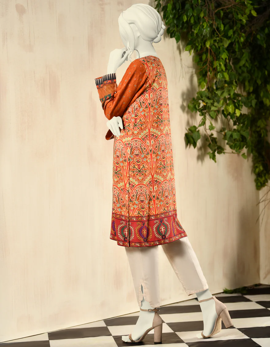 ORANGE CAMBRIC KURTI | JJLK-S-JPWK-US-22-821 FB/SHEESHA - Image 2