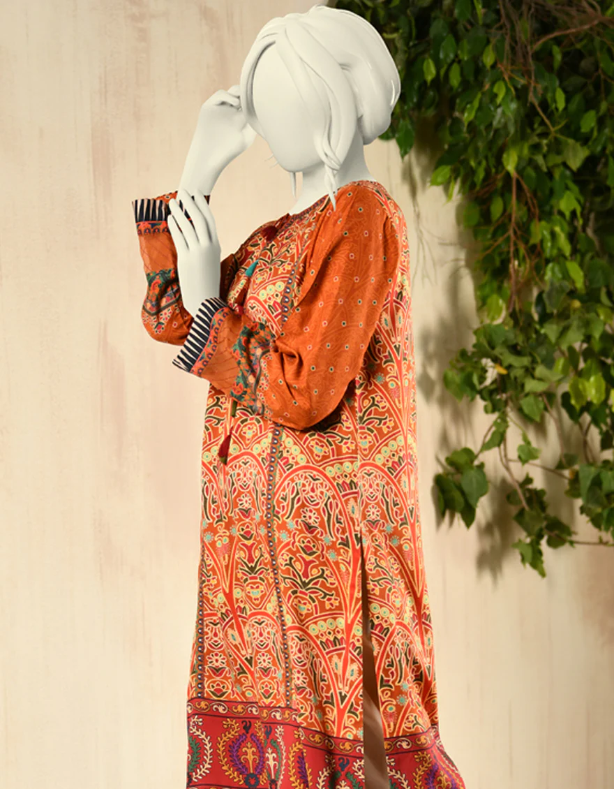 ORANGE CAMBRIC KURTI | JJLK-S-JPWK-US-22-821 FB/SHEESHA - Image 5