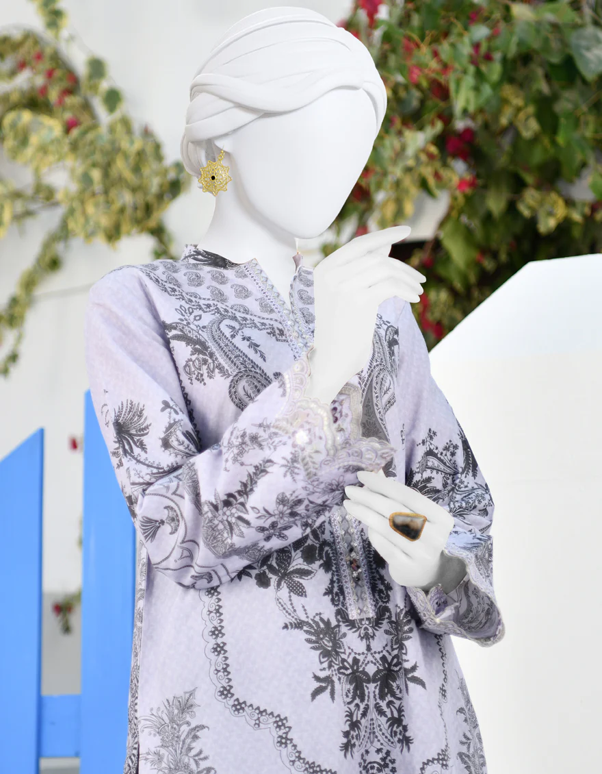 PURPLE CAMBRIC KURTI | JJLK-S-JPWK-US-23-883 FB/GYPSUM - Image 3