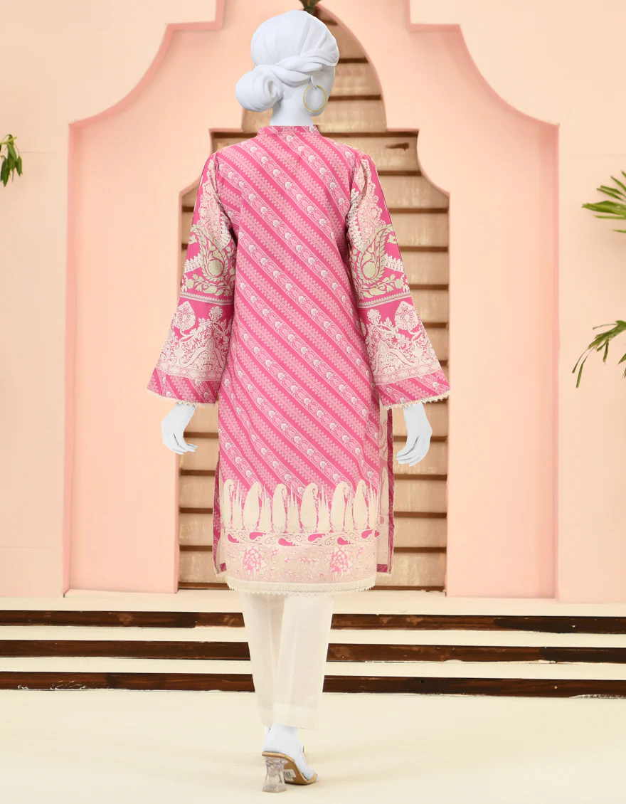 PINK CAMBRIC KURTI | JJLK-S-JPWK-US-23-887 FB/ROUGE - Image 2