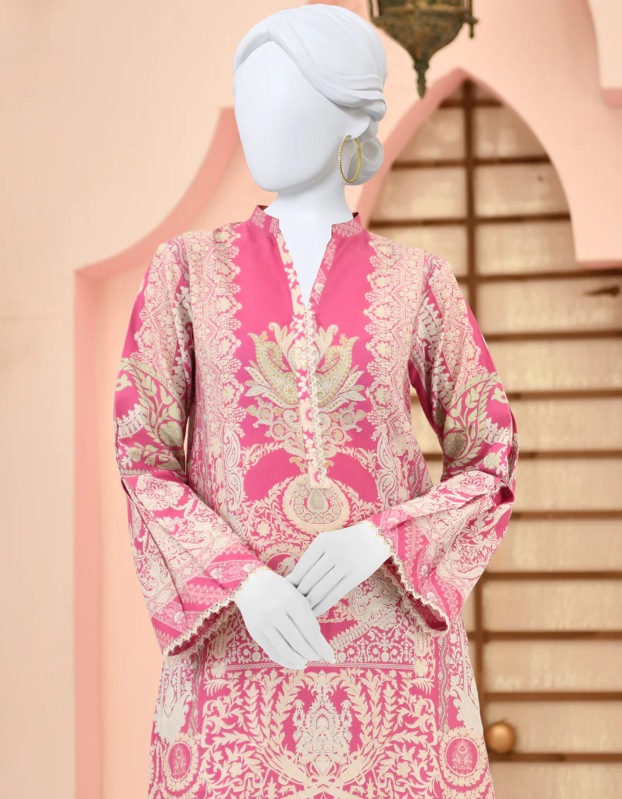 PINK CAMBRIC KURTI | JJLK-S-JPWK-US-23-887 FB/ROUGE - Image 4