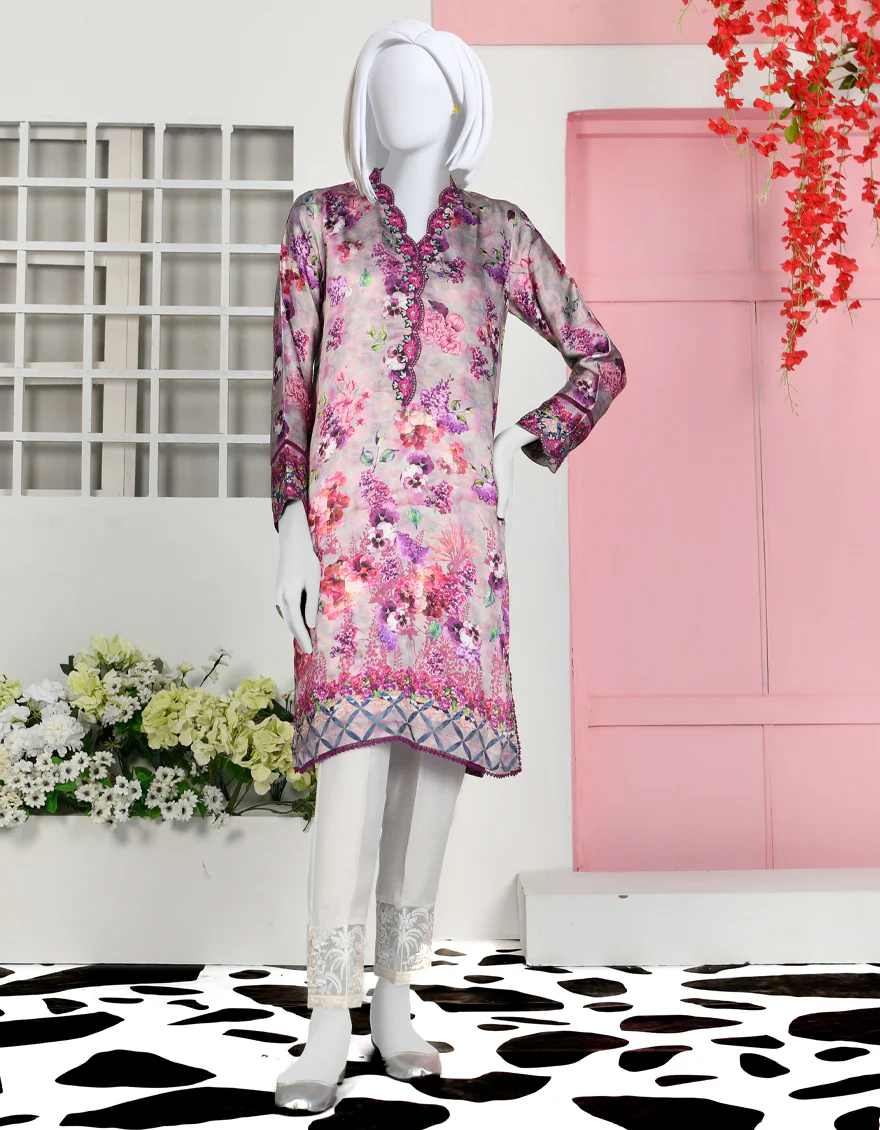 PURPLE SILK KURTI | JJLK-S-JPWK-US-23-892 FB/LILAC
