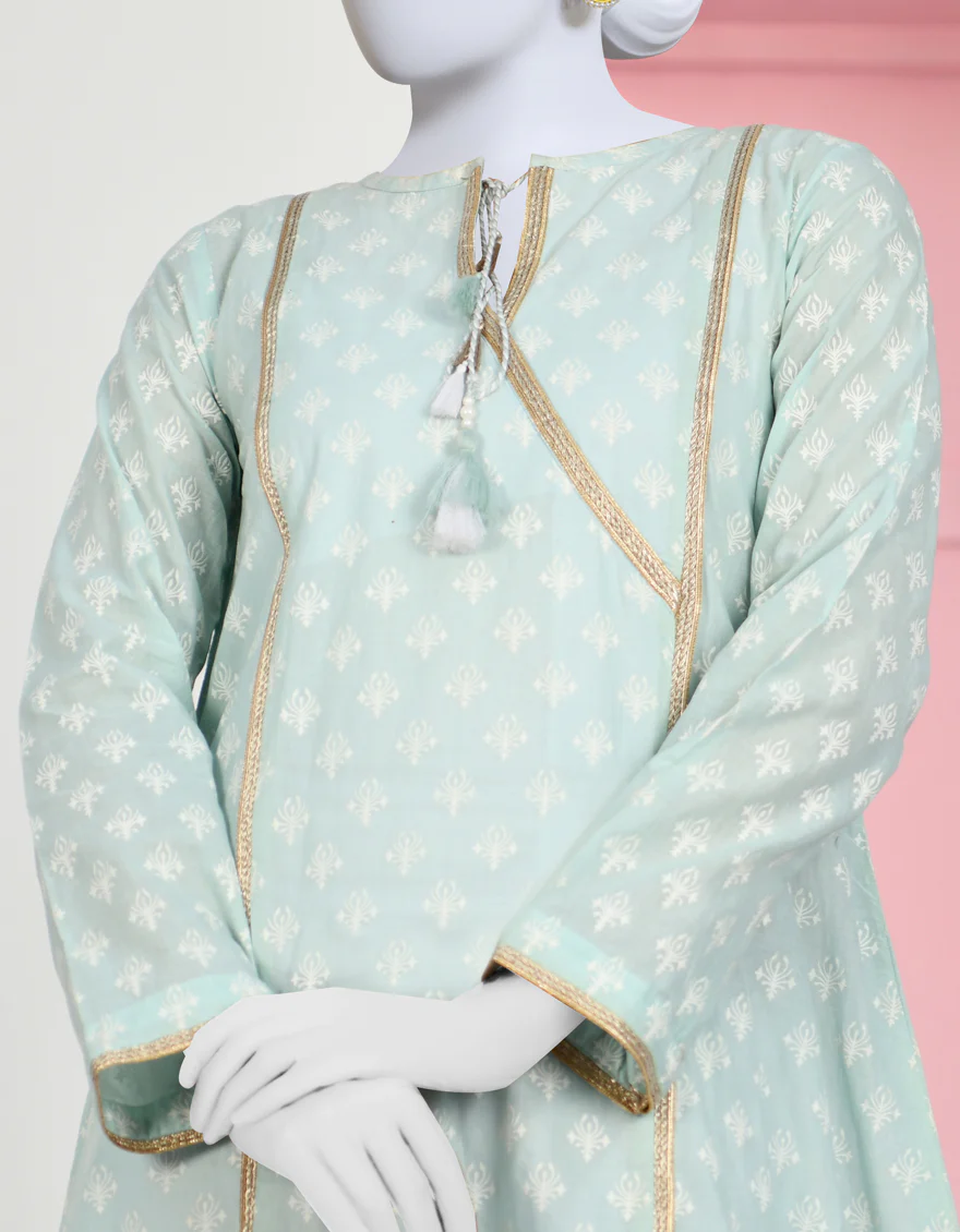 AQUA COTTON KURTI | JJLK-S-JPWK-US-23-893 FB/FF-461 - Image 3