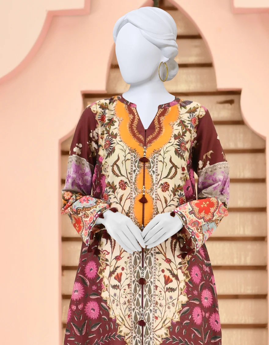 MAROON CAMBRIC KURTI | JJLK-S-JPWK-US-23-895 FB/NAUVRI - Image 4