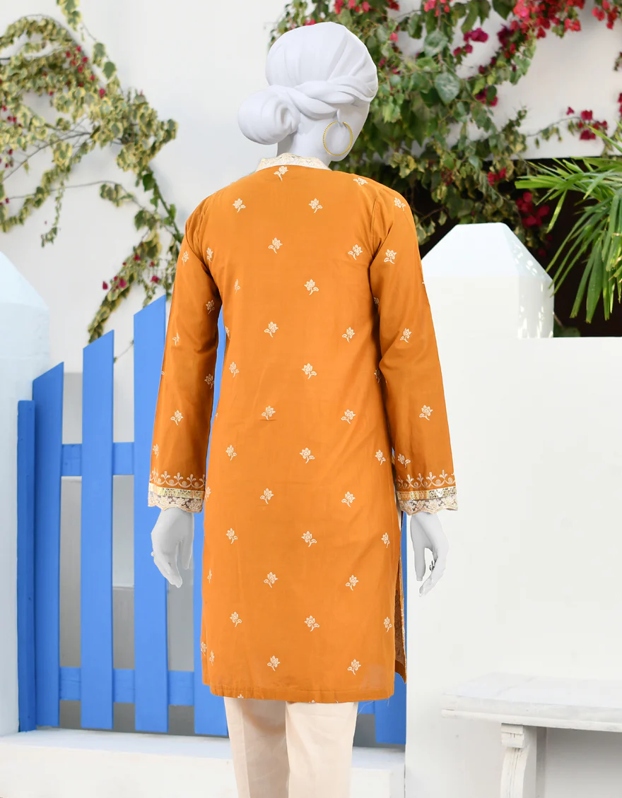 MUSTARD COTTON KURTI | JJLK-S-JPWK-US-23-896 FB/FF-461 - Image 2