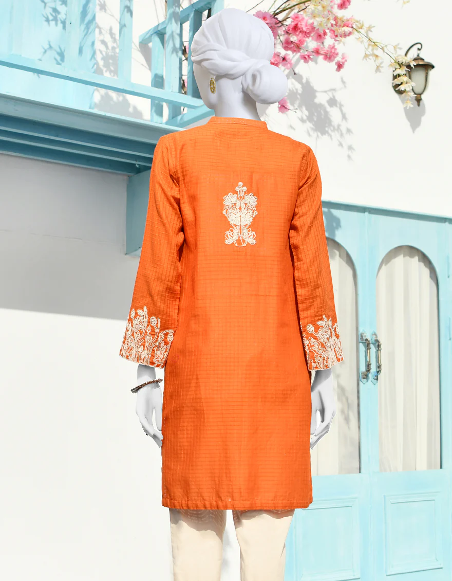 RUST DOBBY KURTI | JJLK-S-JPWK-US-23-908 FB/JA-888 - Image 2