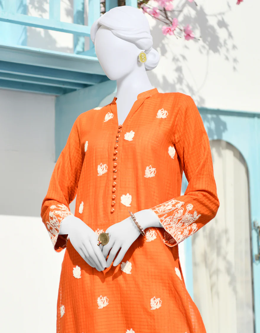RUST DOBBY KURTI | JJLK-S-JPWK-US-23-908 FB/JA-888 - Image 3