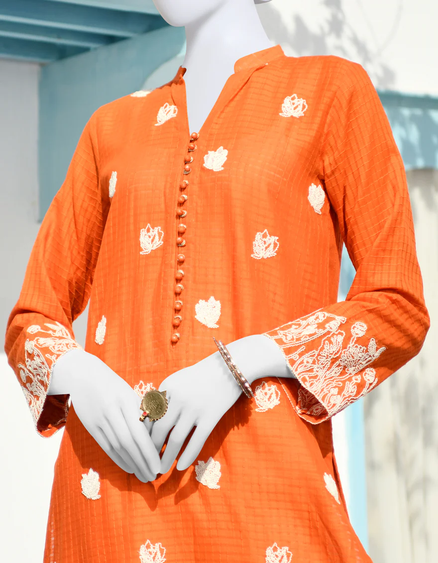 RUST DOBBY KURTI | JJLK-S-JPWK-US-23-908 FB/JA-888 - Image 4