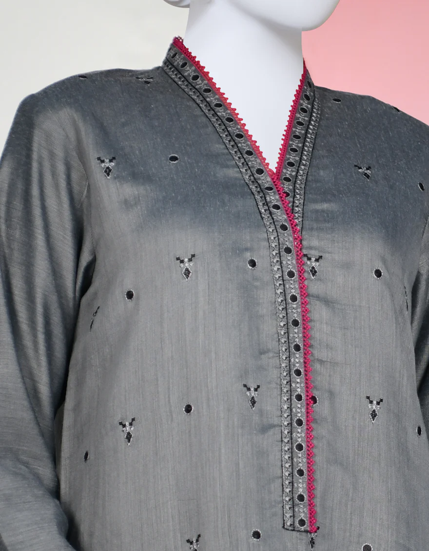 GREY COTTON KURTI | JJLK-S-JPWK-US-23-928 FB/JQ-892 - Image 2