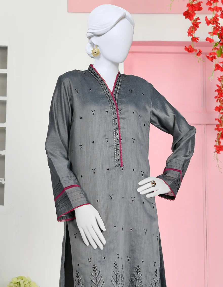 GREY COTTON KURTI | JJLK-S-JPWK-US-23-928 FB/JQ-892 - Image 3
