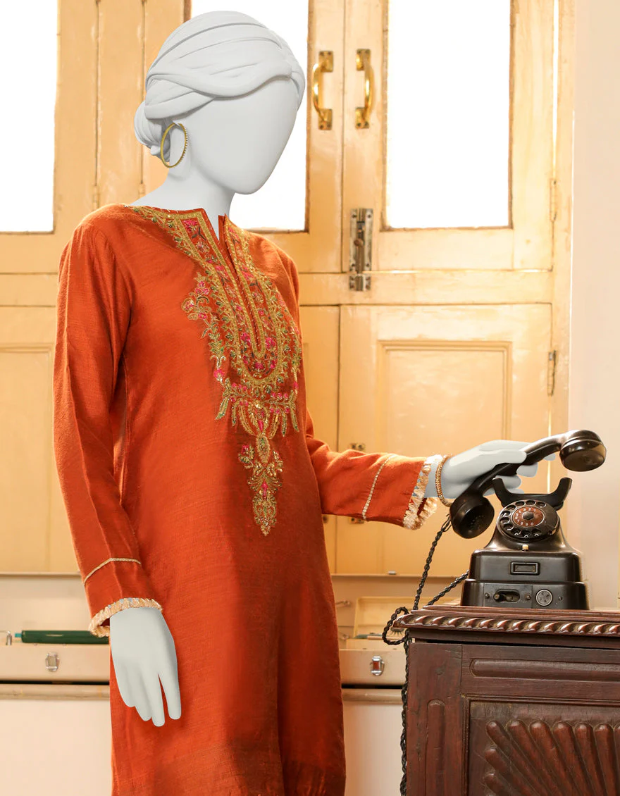 ORANGE KURTI | JJLK-S-JPWK-US-23-939 FB/JQ-911 - Image 3