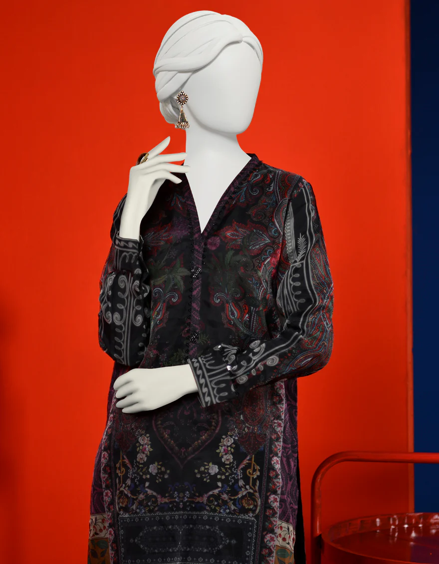 BLACK ORGANZA KURTI | JJLK-S-JPWK-US-23-956 FB/GOTHIL - Image 3