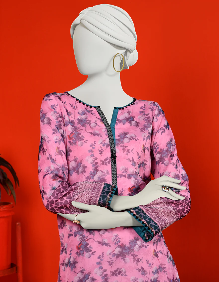 PINK ORGANZA KURTI | JJLK-S-JPWK-US-23-957 FB/PEANUT - Image 2