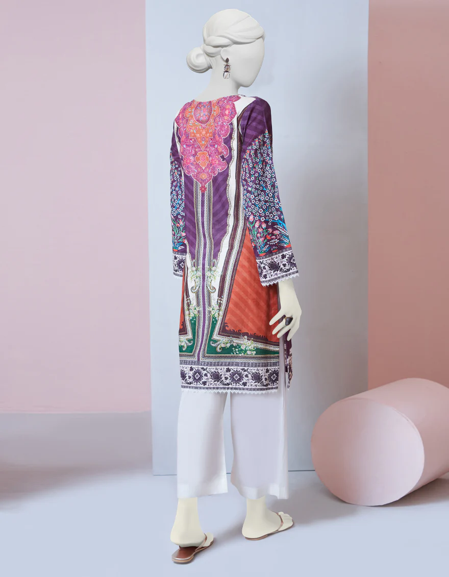 PURPLE KHADDAR KURTI | JJLK-S-JPWK-US-23-976 FB/JQ-922 - Image 2