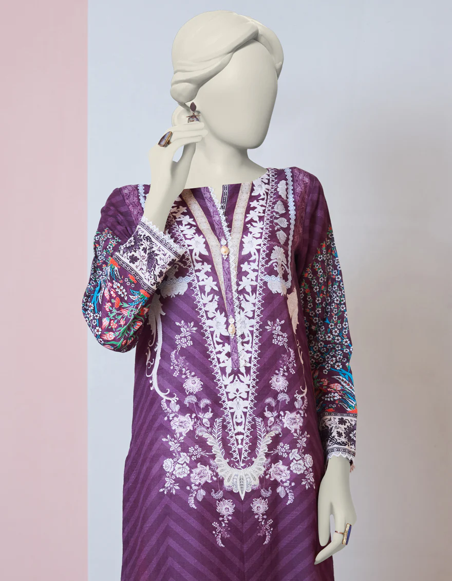 PURPLE KHADDAR KURTI | JJLK-S-JPWK-US-23-976 FB/JQ-922 - Image 3