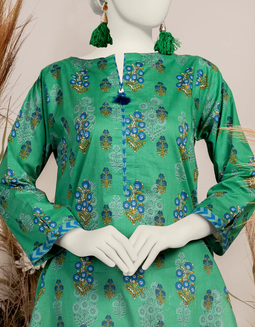 GREEN LIMINAL KURTI | JJLK-S-JPWS-24-3005 FB/ESSENTIALS-30 - Image 2