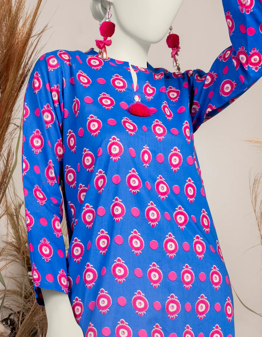 BLUE LIMINAL KURTI | JJLK-S-JPWS-24-3006 FB/ESSENTIALS-31 - Image 2