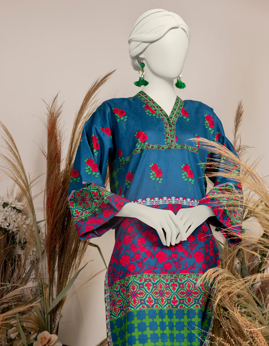 BLUE PRINTED KURTI | JJLK-S-JPWS-24-3013 FB/DASTAN-2 - Image 2