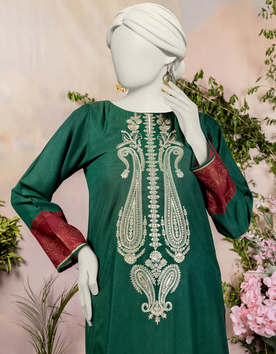 GREEN KHADDI KURTI | JJLK-S-JPWS-24-3022 FB/GOTTA VINTAGE-01 - Image 3
