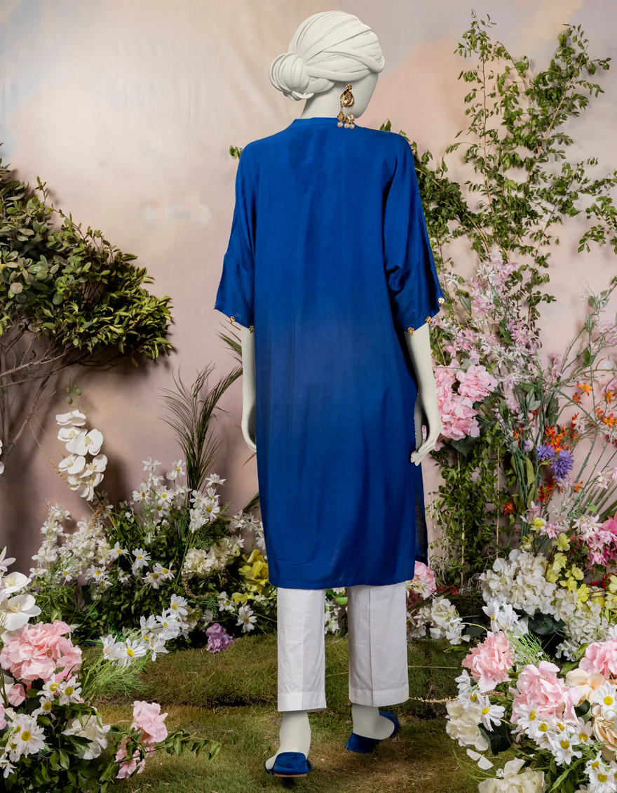 BLUE KHADDI KURTI | JJLK-S-JPWS-24-3025 FB/GOTTA VINTAGE-04 - Image 2