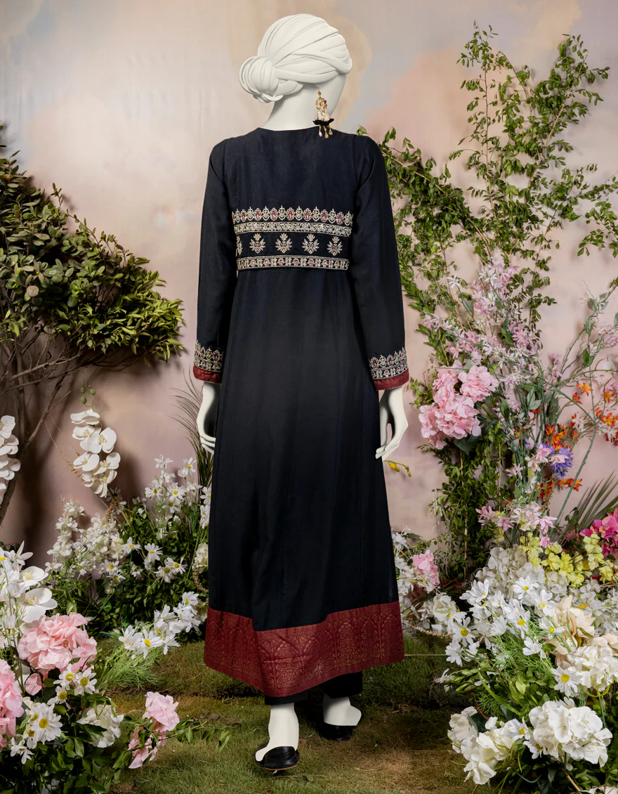 BLACK KHADDI KURTI | JJLK-S-JPWS-24-3026 FB/GOTTA VINTAGE-05 - Image 2